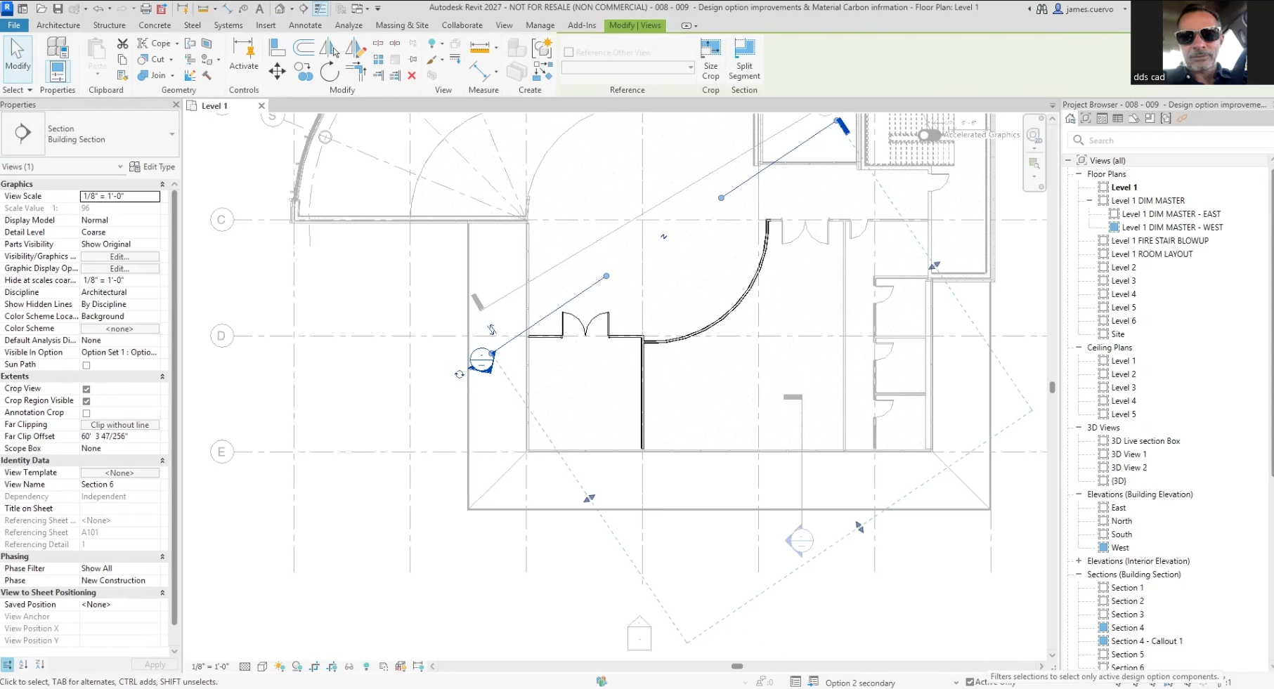 Design Options for Specific Sections, Elevations and Details – What’s New in Revit 2027