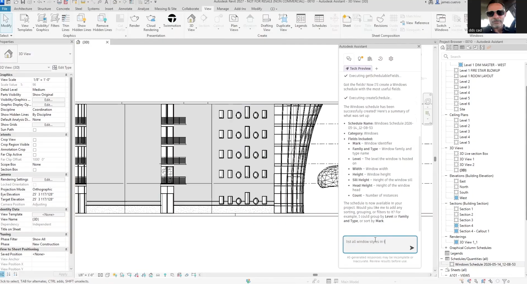 Autodesk Assistant (Tech Preview) – What’s New in Revit 2027